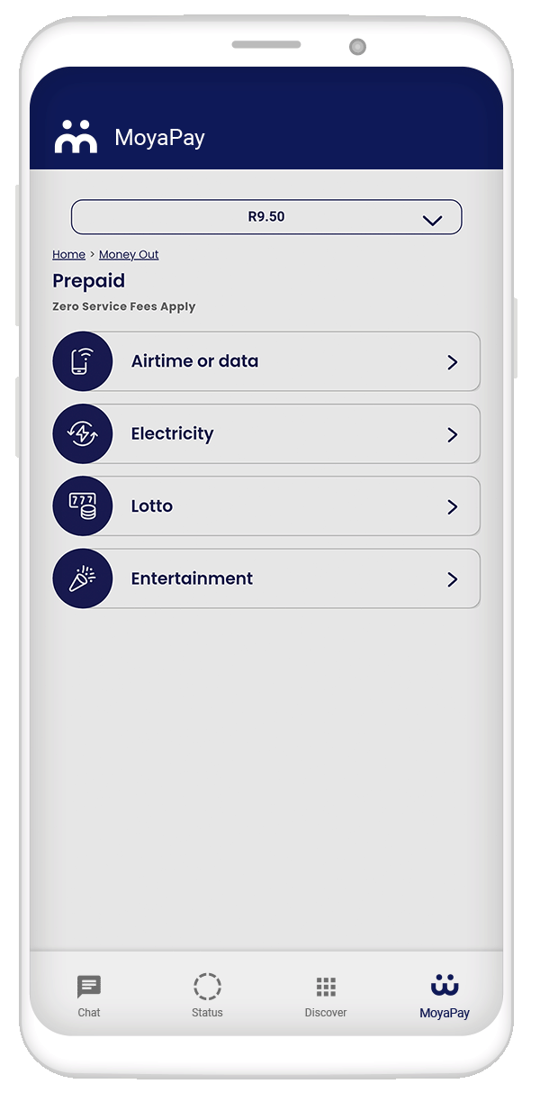MoyaPay Feature Prepaid