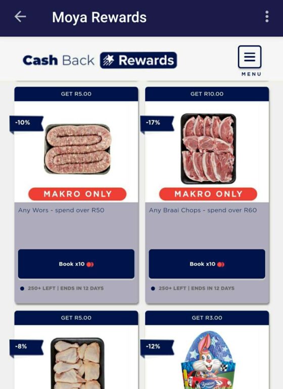 Get Cash Back with Moya CashBack Rewards!